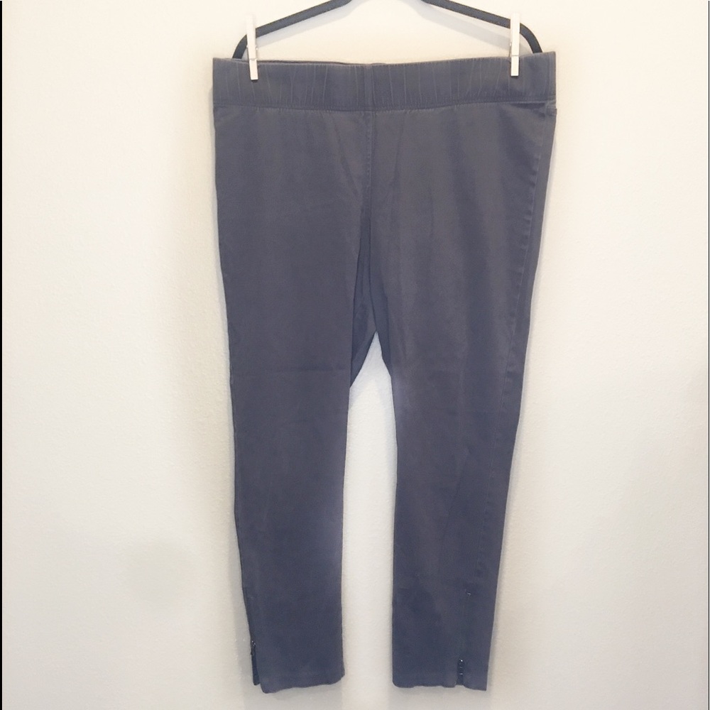 Loft | Gray Elastic Waist Pants